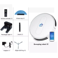 Robot Vacuum Cleaner With UV disinfection and Mop Vacuum Robot 4 In 1 Function Smart Vacuum Cleaner Robot