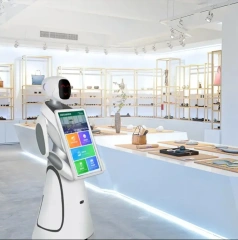 Anseboo Humanoid Reception Robot 21.5 inches Screen Greeting and Guiding Service Robot
