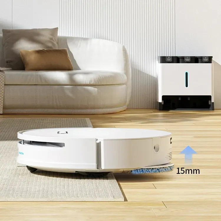 2023 Best Robot Vacuum Cleaner 6000Pa Room Cleaner Robot Auto Cleaning And Dry Mop With APP Control