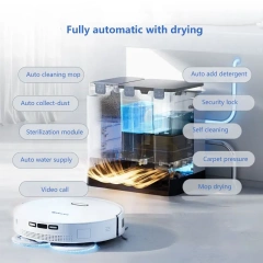 2023 Best Robot Vacuum Cleaner 6000Pa Room Cleaner Robot Auto Cleaning And Dry Mop With APP Control