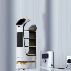 Source Factory Food Service Robot App Control Commercial Delivery Robots With Marking Screen Robot Waiters For Restaurant