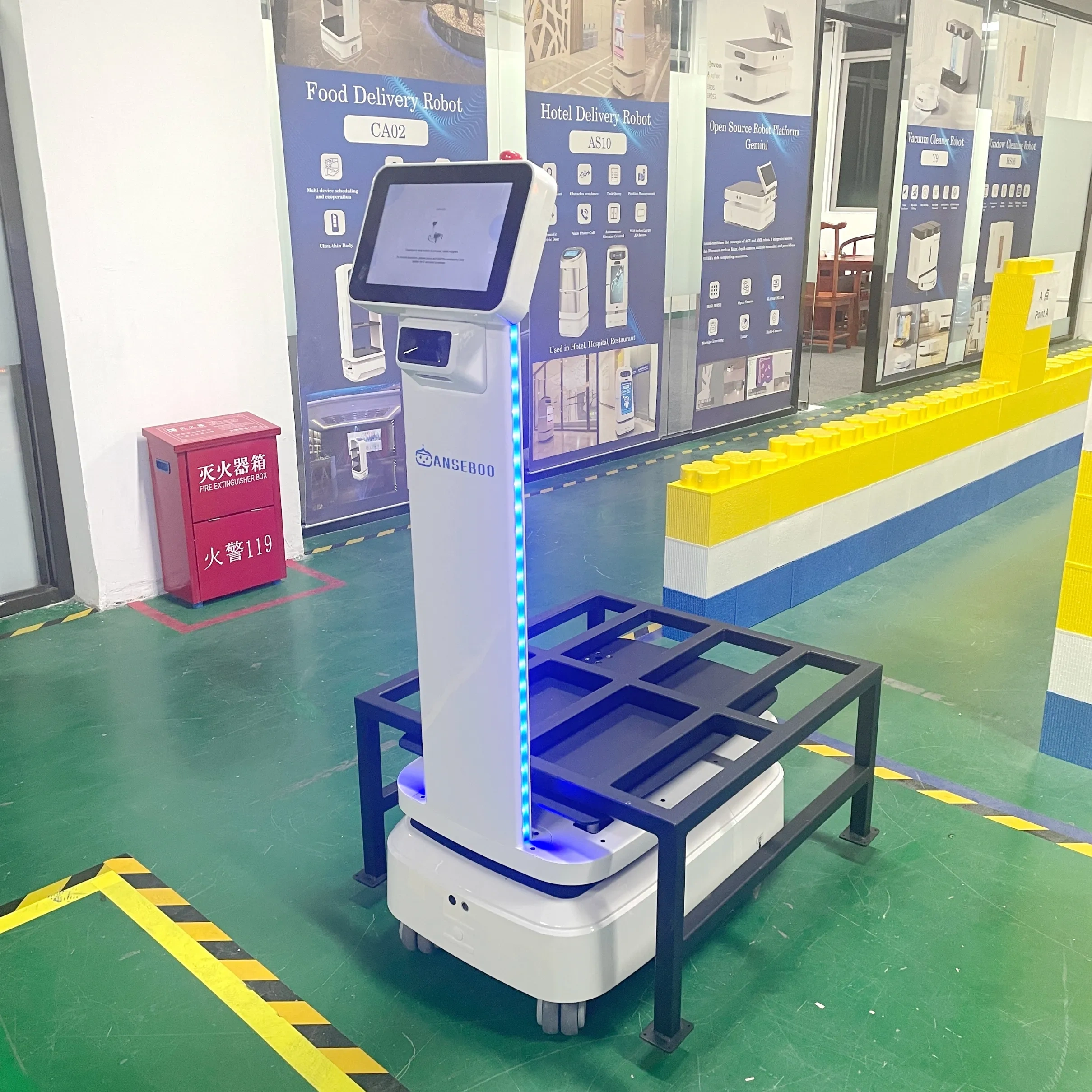 AGV Transport Handling Robot Industrial Logistics Transmission Delivery Robot Factory Delivery Robot Workshop AMR