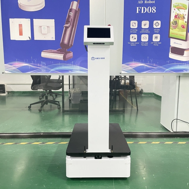Automatic mobile Logistics Robot Delivery Factory Warehouse Load 100KG auto-recharging with remote call