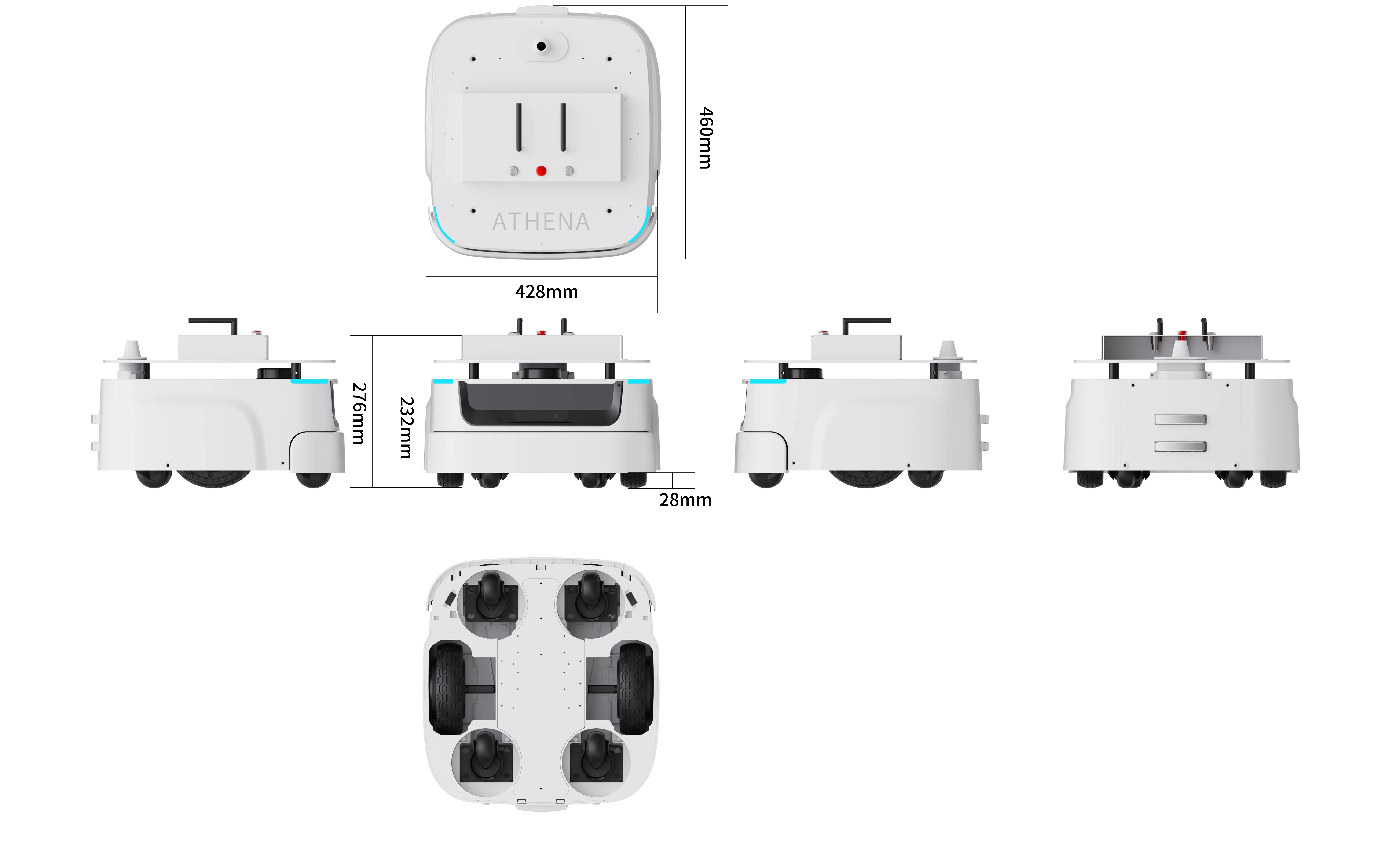 Intelligent Robot Platform Chassis Load 50KG Auto recharging Support Second Development SDK With Lidar VSLAM