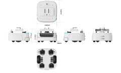Intelligent Robot Platform Chassis Load 50KG Auto recharging Support Second Development SDK With Lidar VSLAM