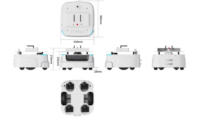 Intelligent Robot Platform Chassis Load 50KG Auto recharging Support Second Development SDK With Lidar VSLAM