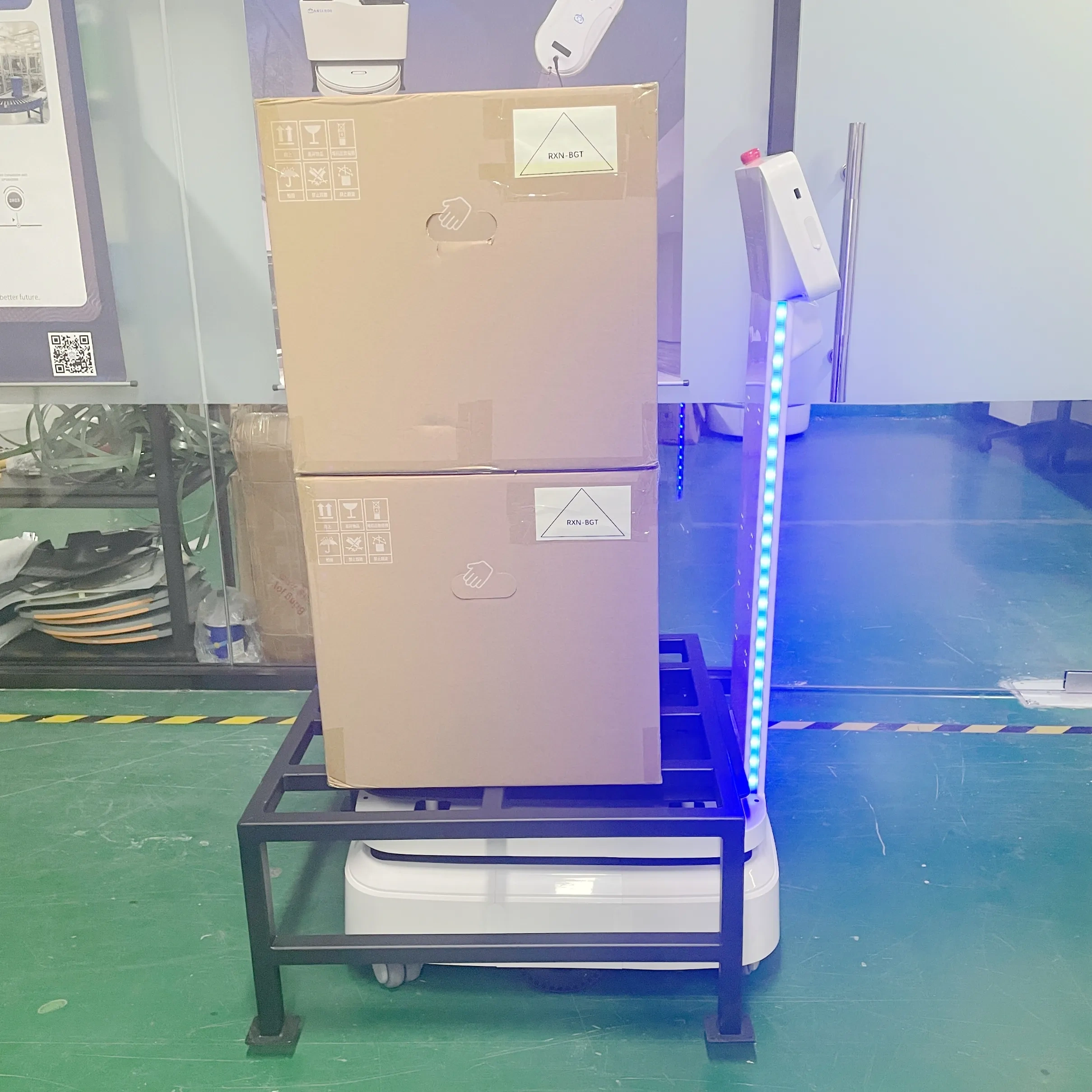 AGV Transport Handling Robot Industrial Logistics Transmission Delivery Robot Factory Delivery Robot Workshop AMR