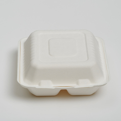 8″ 2-Compartment Clamshell