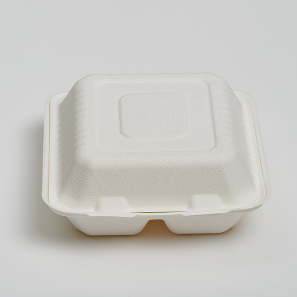 8″ 2-Compartment Clamshell