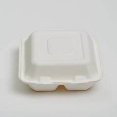 8″ 2-Compartment Clamshell