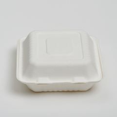 8″ 3-Compartment Clamshell