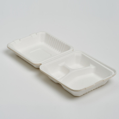 9″ 3-Compartment Clamshell