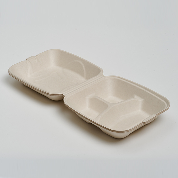 PFF 8″ 3-Compartment Clamshell