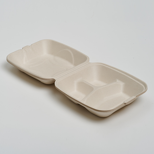 PFF 8″ 3-Compartment Clamshell