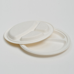 Wholesale disposable plates - 9" 3-compartment