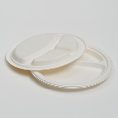 Wholesale disposable plates - 9" 3-compartment