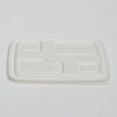 Pulp Lid for 4 Compartment Lunch Tray