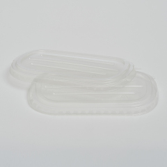 PET Lid of 6*8.5 PLA Laminated Food Tray-Anti Fog