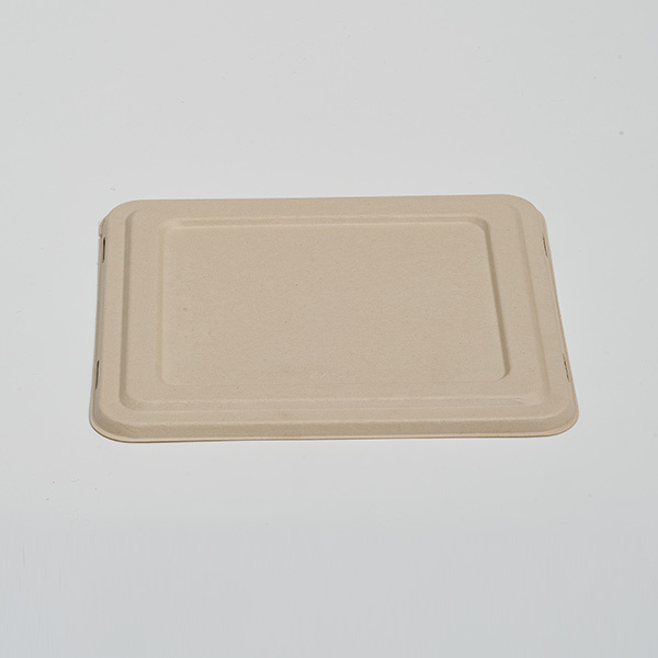 Pulp Lid for 4‑Compartment Food Tray Bagasse Compostable