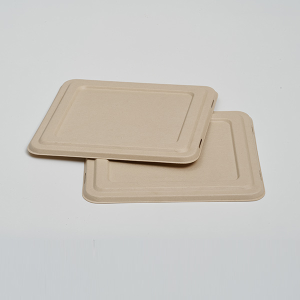 Pulp Lid for 4‑Compartment Food Tray Bagasse Compostable