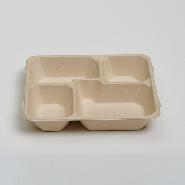 Pulp Lid of 4-Com Food Tray