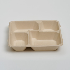 Pulp Lid of 4-Com Food Tray