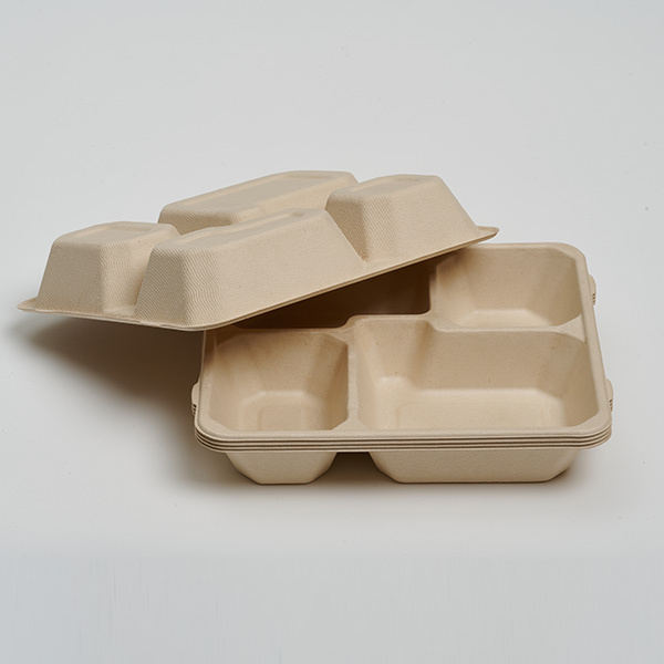 Pulp Lid of 4-Com Food Tray