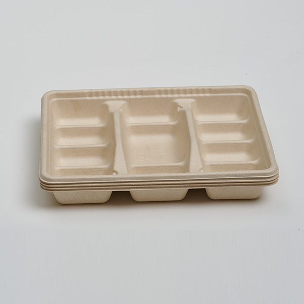 12‑Compartment Disposable Bagasse Dumpling Tray – Compostable Food Container