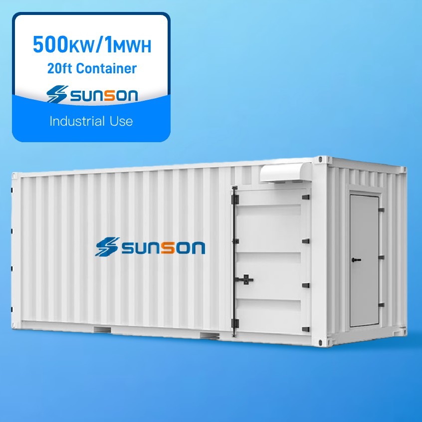 SUNSON 20ft 500KW 1.2MWH Container ESS Solution Industrial Use