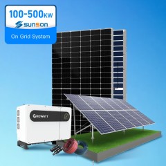 نظام SUNSON التجاري على الشبكة بقدرة 100 كيلو وات و300 كيلو وات و500 كيلو وات