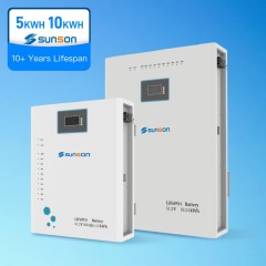 Batterie au lithium SUNSON LV 51,2 V 200 Ah 100 Ah 10 kWh 5 kWh Powerwall