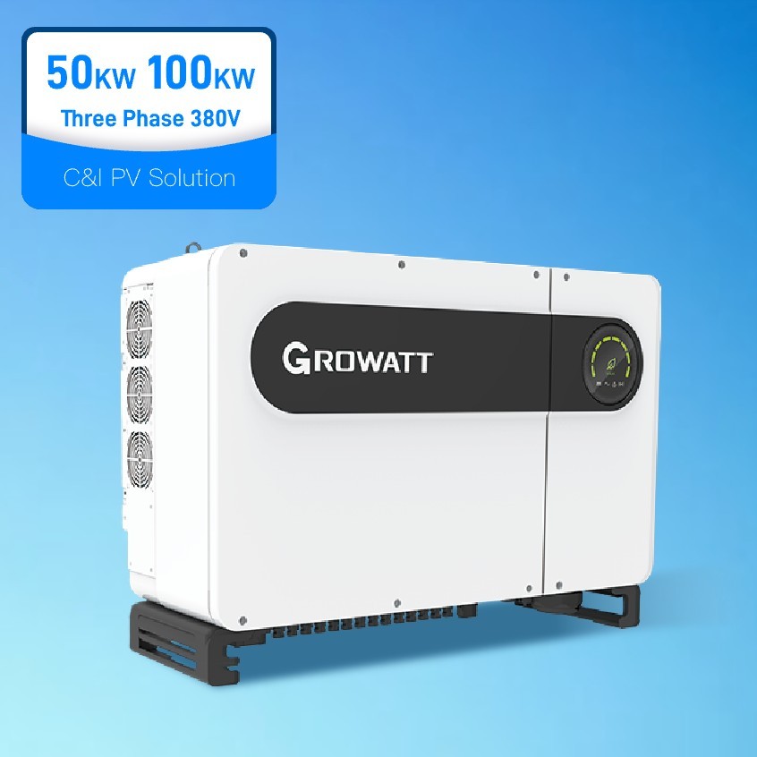 Inversor On-Grid Growatt EU de 50KW, 80KW e 100KW, um sucesso de vendas.