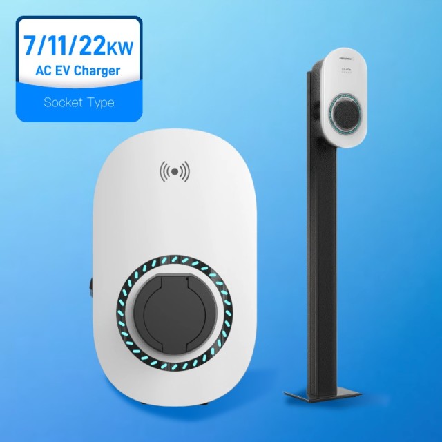 欧盟认证交流电动汽车充电器，带插座，7kW、11kW、22kW，热销产品
