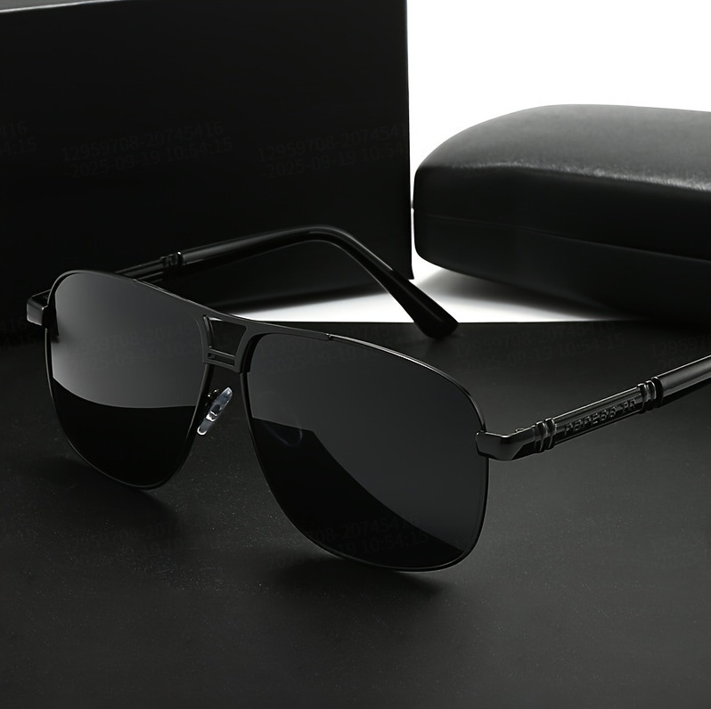 Advanced cross-border fashion dual-purpose day and night UV-protective sunglasses, trendy new style frames, 2025 model, men's sunglasses