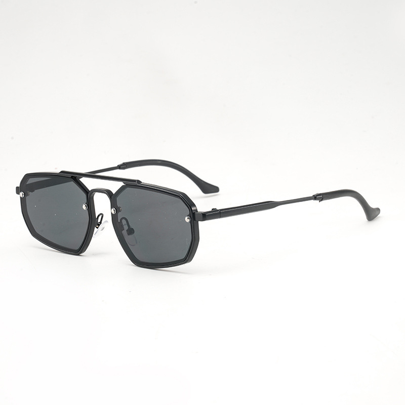 2025 Cross-border Aluminum-Magnesium Toad Mirror Double-Rail Sunglasses Trendy Metal Eyeglasses Modern Charm Retro Sunglasses