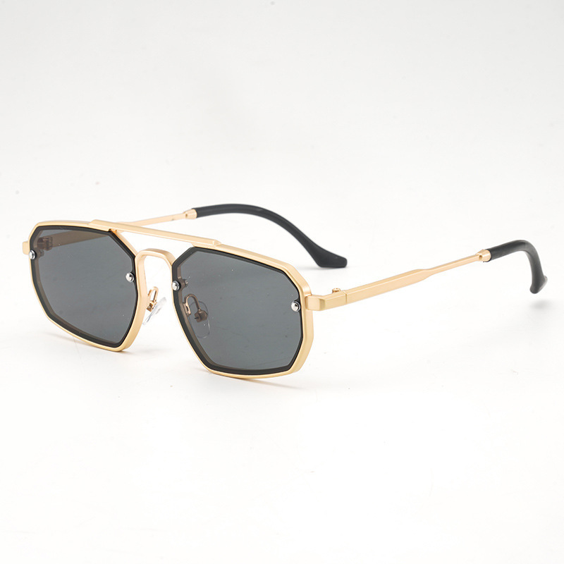 2025 Cross-border Aluminum-Magnesium Toad Mirror Double-Rail Sunglasses Trendy Metal Eyeglasses Modern Charm Retro Sunglasses