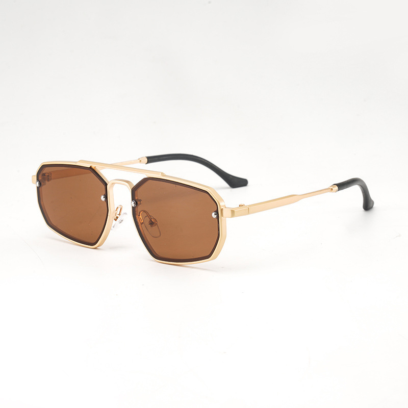 2025 Cross-border Aluminum-Magnesium Toad Mirror Double-Rail Sunglasses Trendy Metal Eyeglasses Modern Charm Retro Sunglasses