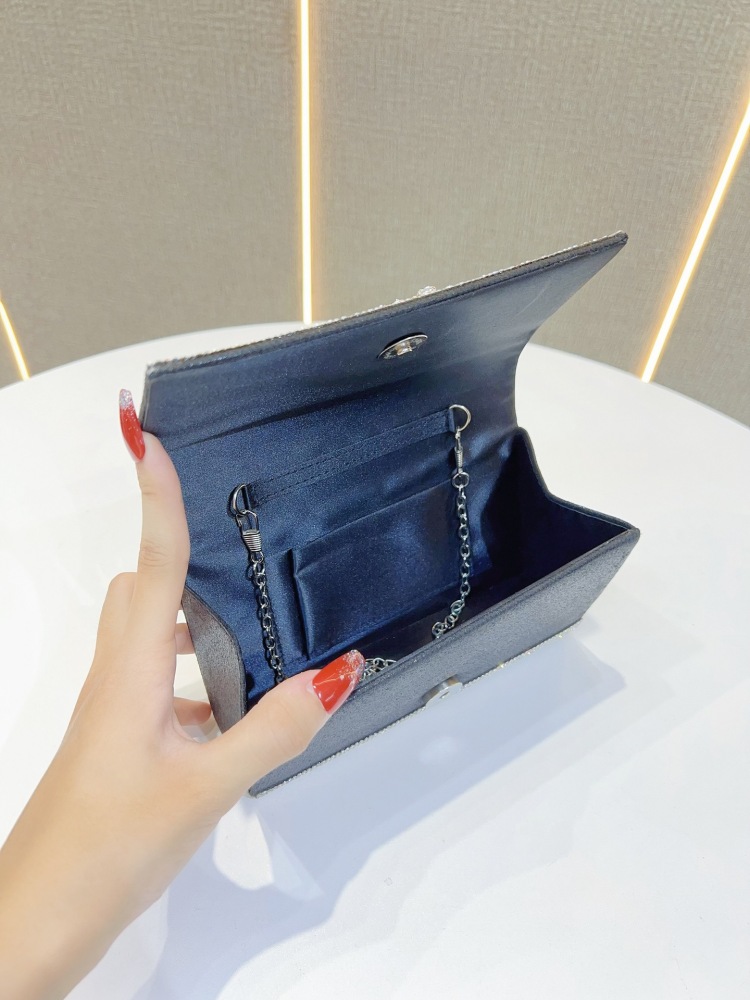 New cross-border diamond-studded evening bag - luxurious handbag for women, fashionable banquet handbag for women, dress-up evening gown cross-body bag