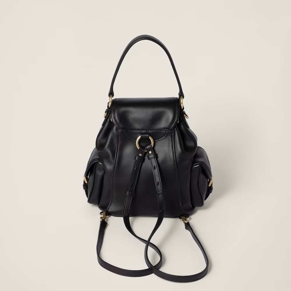 Leather backpack