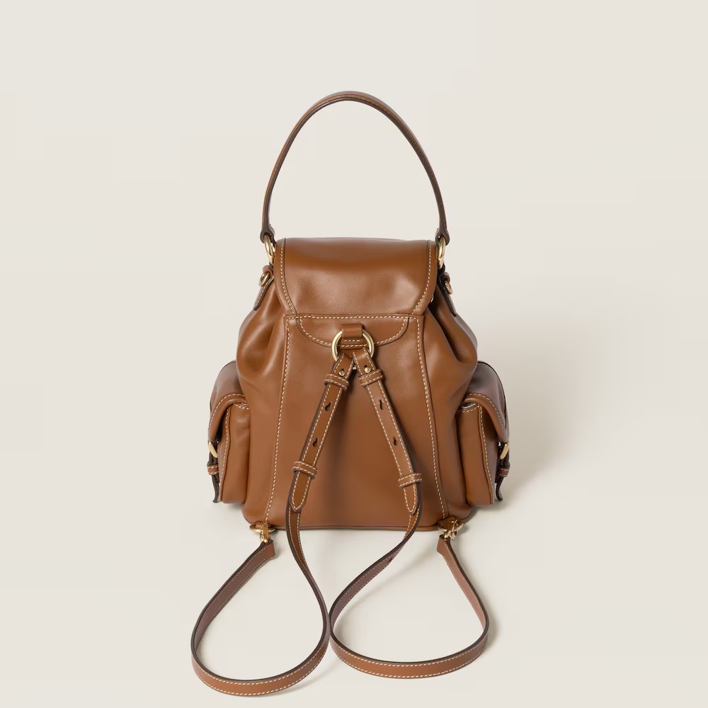 Leather backpack