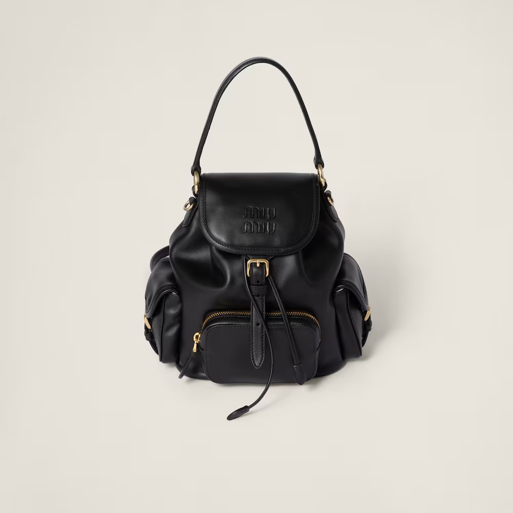 Leather backpack