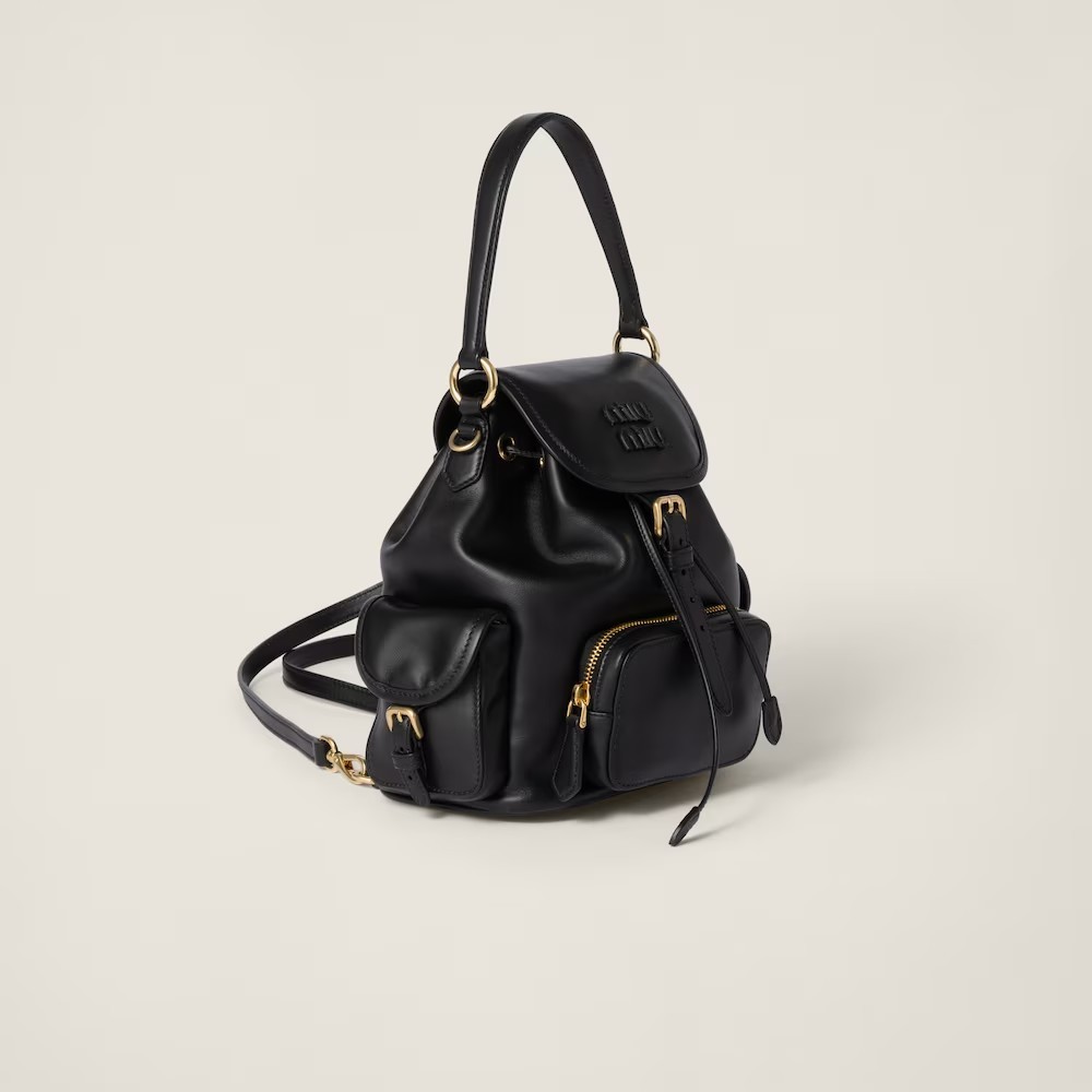 Leather backpack