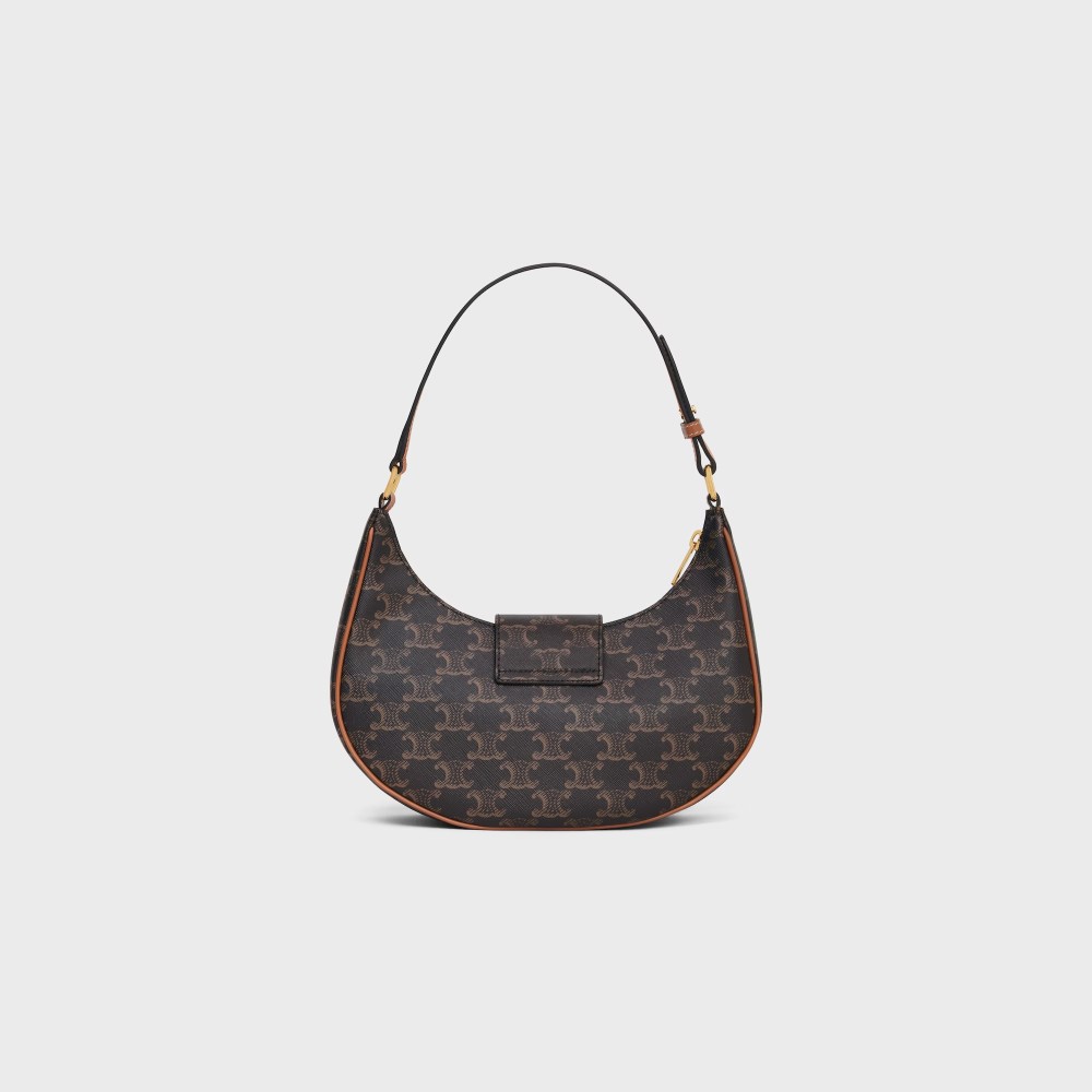 MEDIUM AVA TRIOMPHE BAG IN Triomphe Canvas and Calfskin