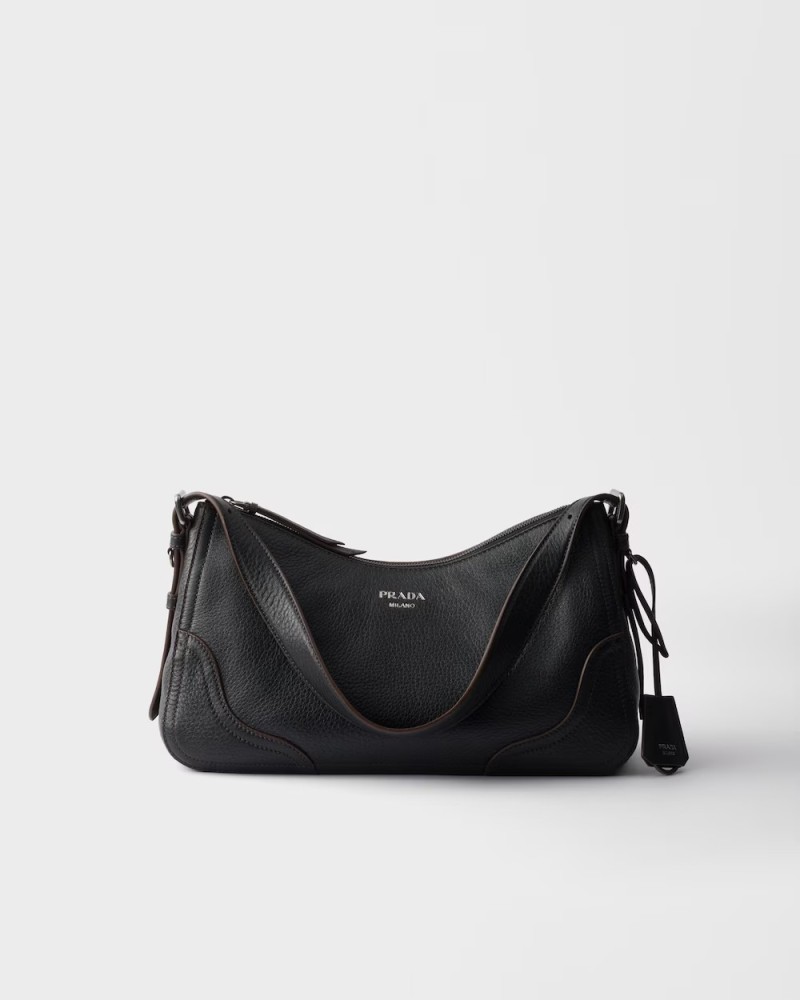 Prada Aimèe large leather shoulder bag