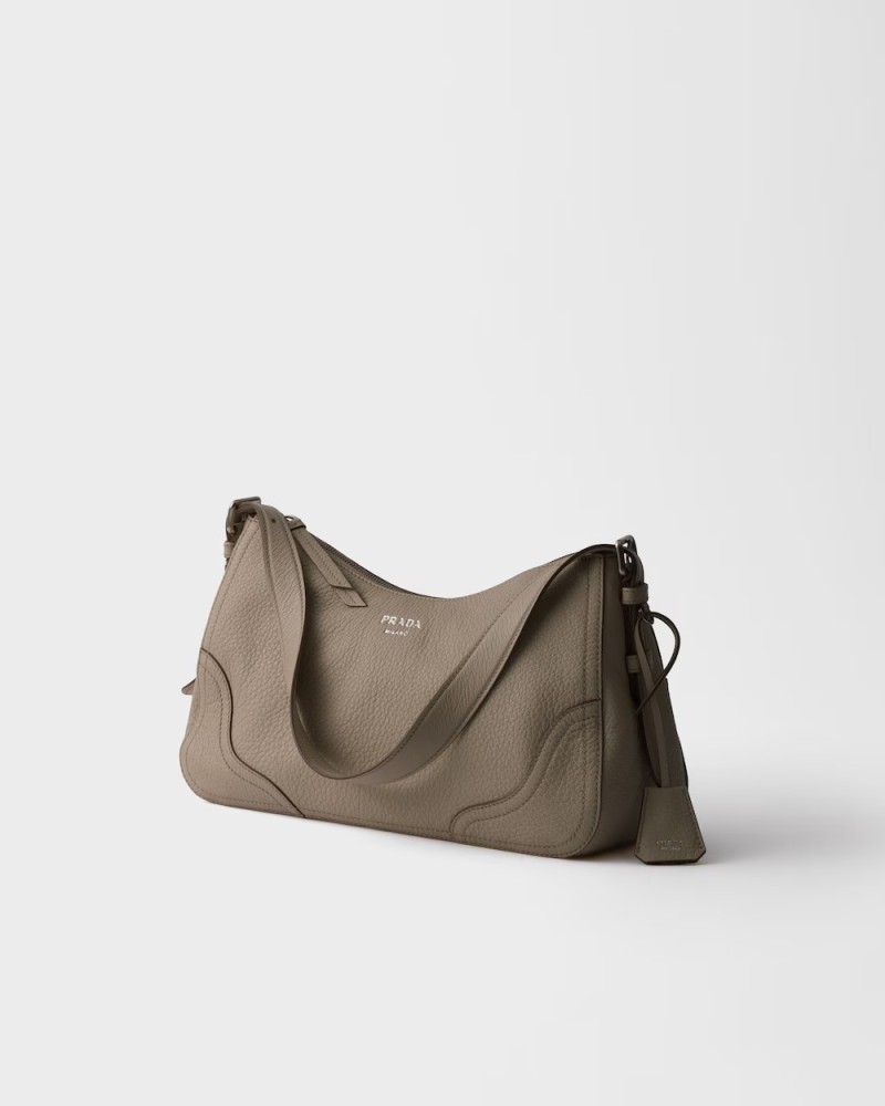Prada Aimèe large leather shoulder bag