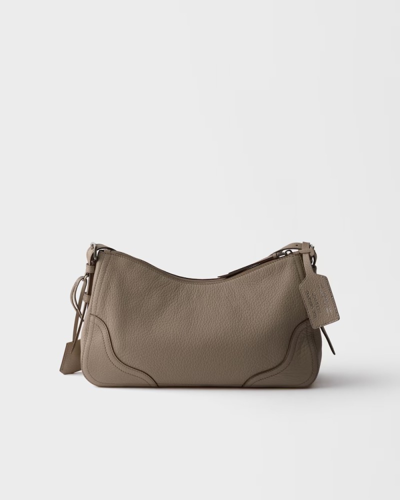 Prada Aimèe large leather shoulder bag
