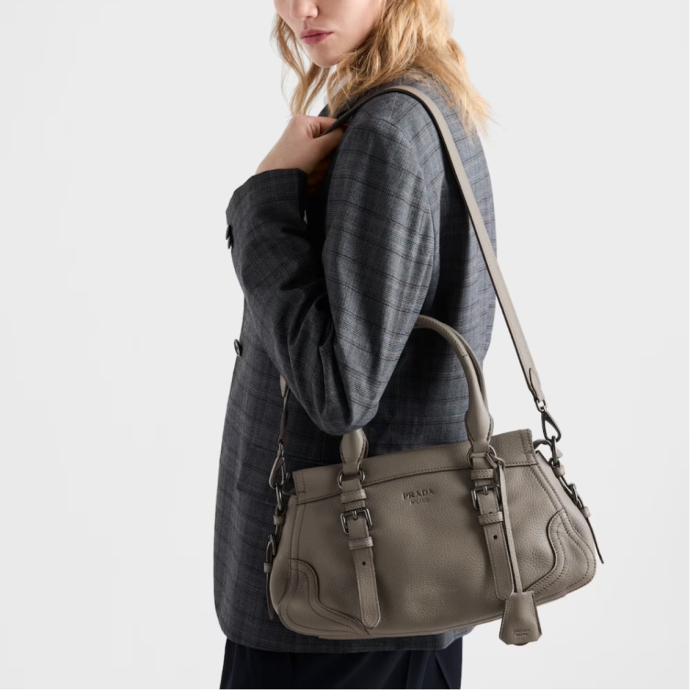 Large leather tote bag