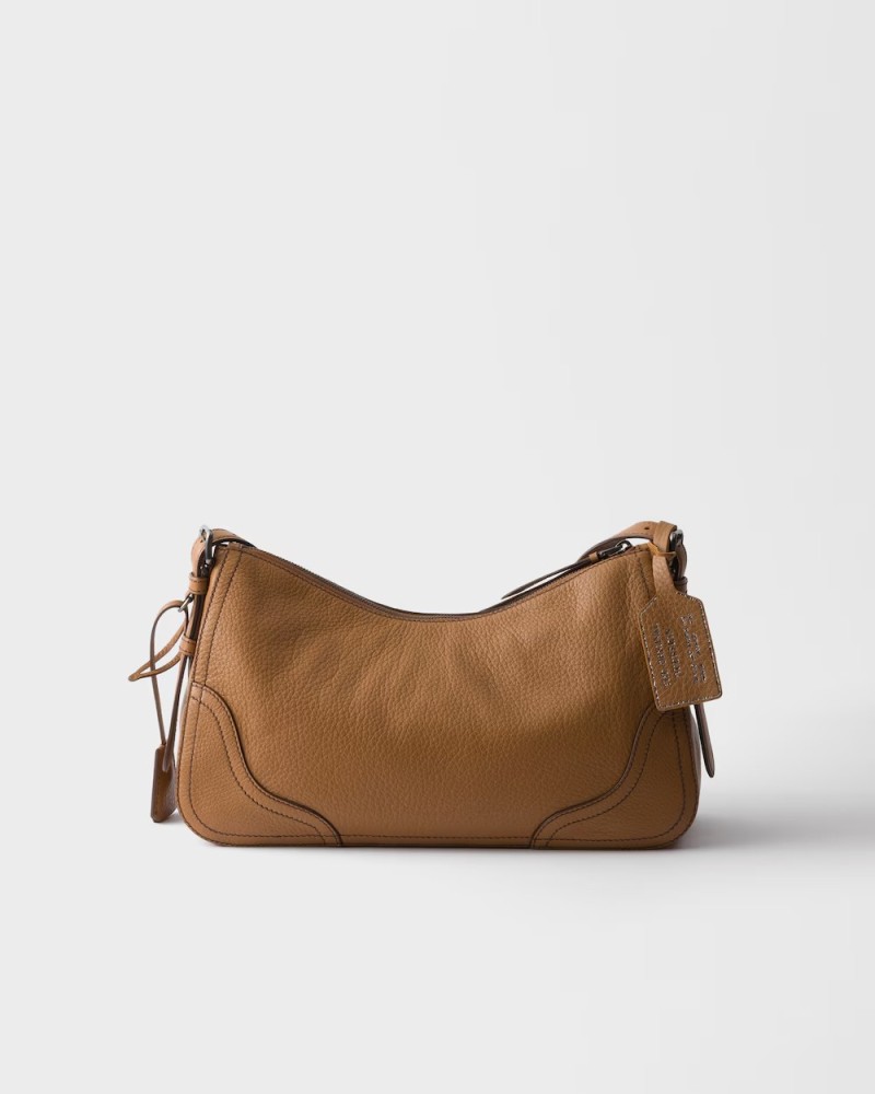 Prada Aimèe large leather shoulder bag
