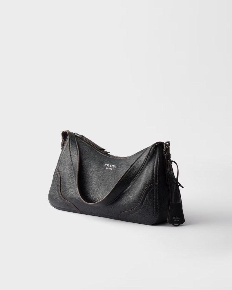 Prada Aimèe large leather shoulder bag