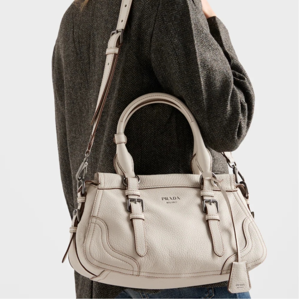 Large leather tote bag